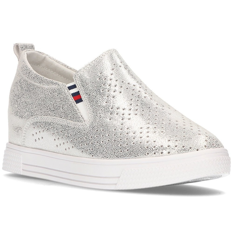 Scarpe in pelle Filippo DP1356/21 Si argento d'argento
