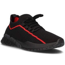 Sneakers da uomo Filippo MTN2291/21 Bk Rd nero rosso