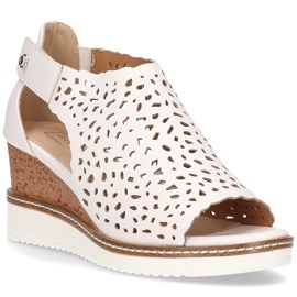 Sandali con zeppa Filippo DS2074/21 Wh bianco