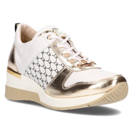 Sneakers in pelle Filippo 062 oro bianco bianca d'oro