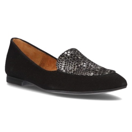 Mocassini in pelle Filippo 04958 nero