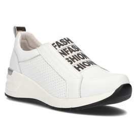 Sneakers in pelle Filippo DP2053 / 21 Wh bianche bianca
