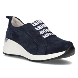 Sneakers in pelle Filippo DP2053/21 Nv blu navy
