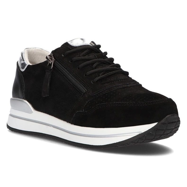 Sneakers in pelle Filippo DP2049/21 Bk nere nero
