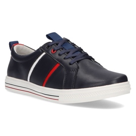 Scarpa in pelle Filippo DP2045/21 Nv blu navy