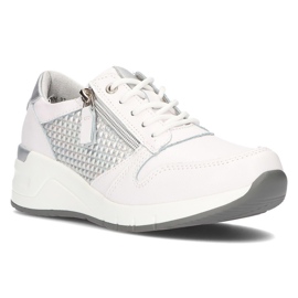 Sneakers in pelle Filippo DP2052 / 21 Wh bianche bianca