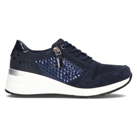 Sneakers in pelle Filippo DP2052/21 Nv blu navy