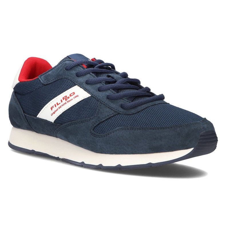Scarpa in pelle Filippo MSP2117/21 Nv blu navy