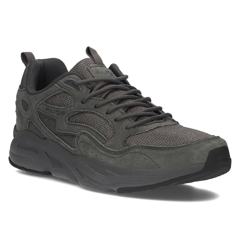 Sneakers in pelle Filippo MSP2116/21 Gr grigio