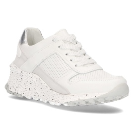 Sneakers in pelle Filippo DP2008 / 21 Wh bianche bianco