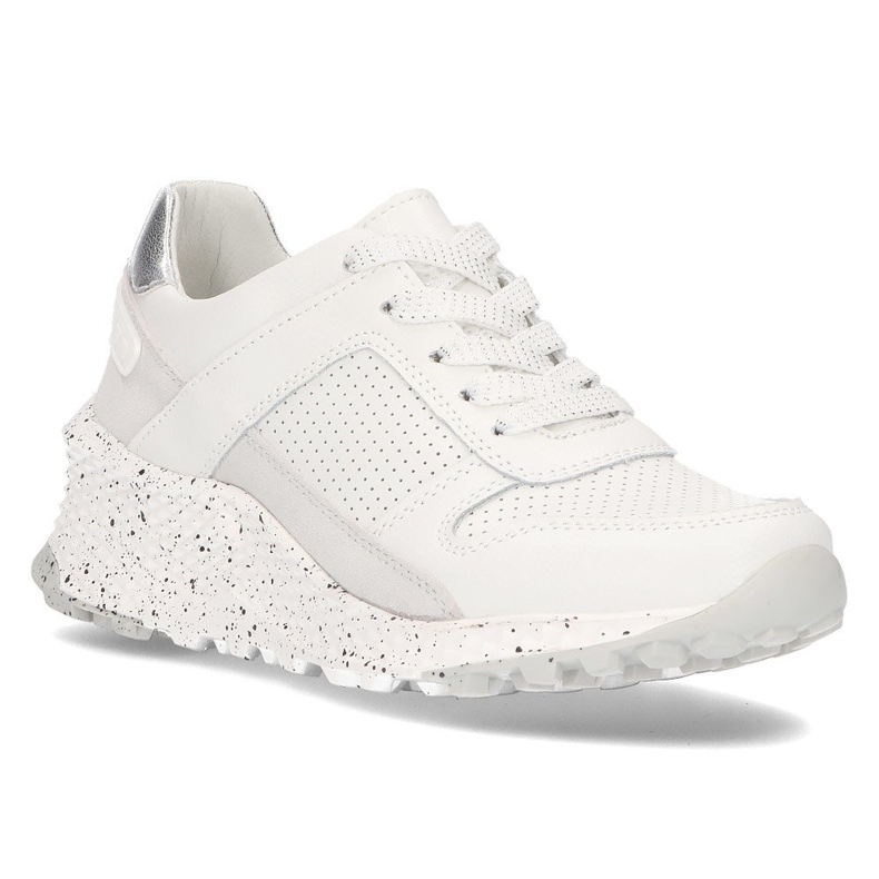 Sneakers in pelle Filippo DP2008 / 21 Wh bianche bianca