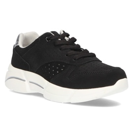 Sneakers in pelle Filippo DP2156/21 Bk nere nero