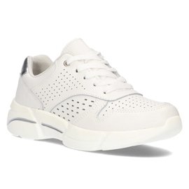 Sneakers in pelle Filippo DP2156 / 21 Wh bianche bianco