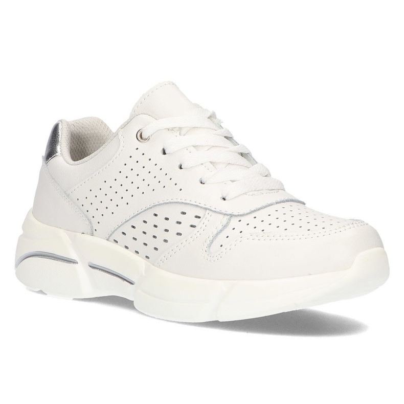 Sneakers in pelle Filippo DP2156 / 21 Wh bianche bianca