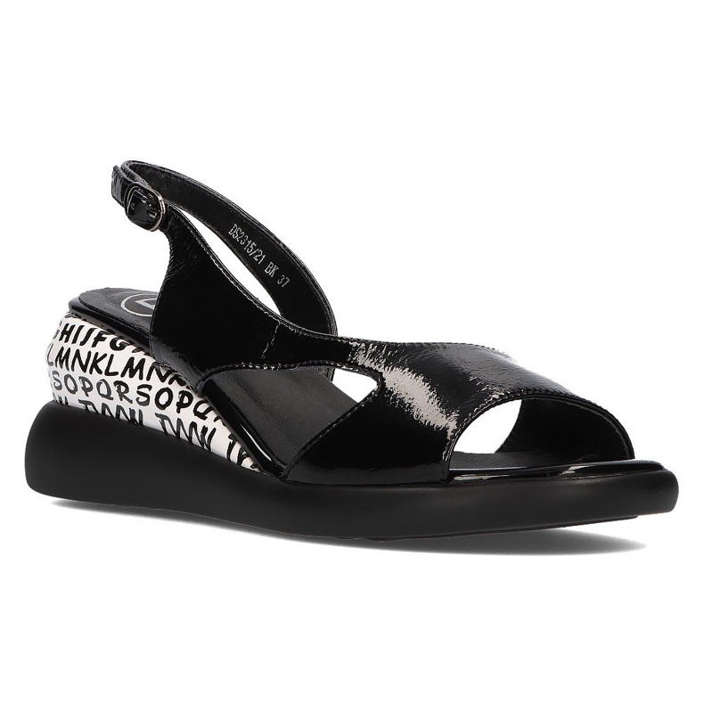 Sandali neri sulla zeppa Filippo DS2315 / 21 Bk nero