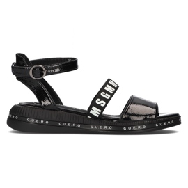 Sandali neri sulla zeppa Filippo DS2321 / 21 Bk nero