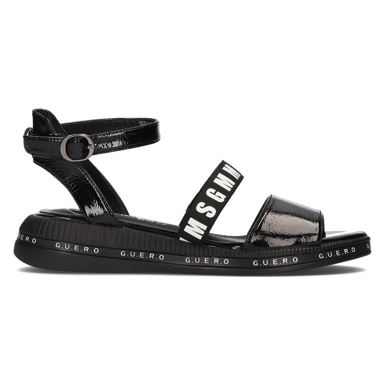 Sandali neri sulla zeppa Filippo DS2321 / 21 Bk nero