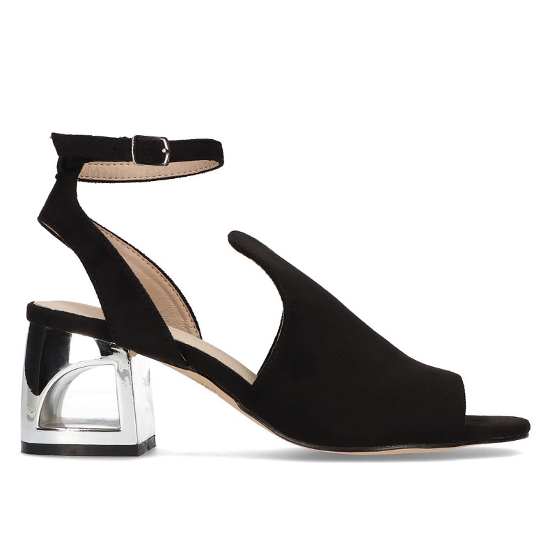 Sandali neri con tacco Filippo DS2107/21 Bk nero