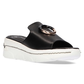 Ciabatte Filippo DK2318/21 Bk nere bianca nero