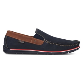 Mocassini in pelle Filippo G-1522K blu navy