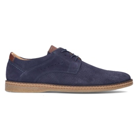 Scarpe in pelle Filippo 5452-1 blu navy