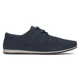 Scarpe in pelle Filippo 5292-3 blu blu navy