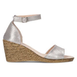 Sandali in pelle Filippo DS2137/21 Si argento