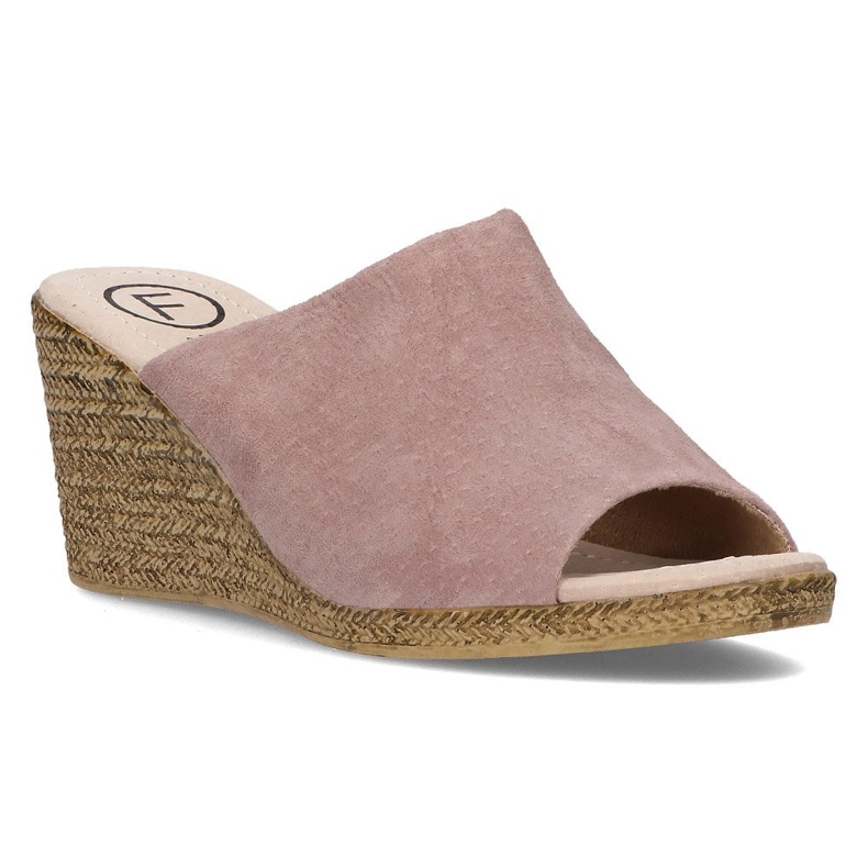 Ciabatte in pelle Filippo DK2143/21 Sd erica-beige multicolore rosa