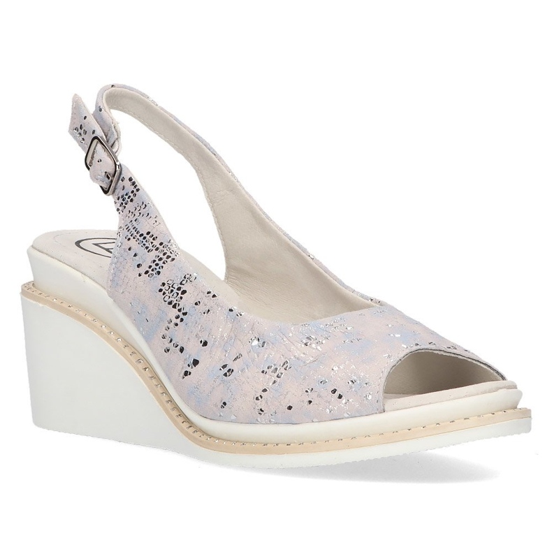 Sandali in pelle Filippo DS2150/21 Si argento d'argento