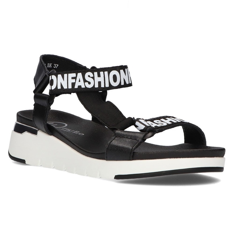 Sandali in pelle Filippo DS2169/21 Bk nero