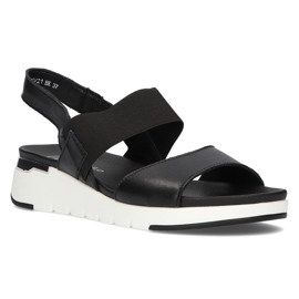 Sandali in pelle Filippo DS2140/21 Bk nero