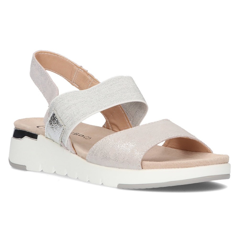 Sandali in pelle Filippo DS2140/21 Si argento d'argento