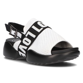 Sandali in pelle Filippo DS2153/21 Wh bianco