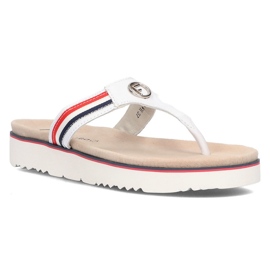 Ciabatte in pelle Filippo DK2327 / 21 Wh bianche bianca