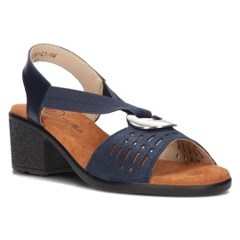 Sandali in pelle Filippo DS2308/21 Nv blu navy