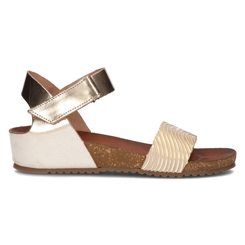 Sandali in pelle Filippo 40143 oro d'oro