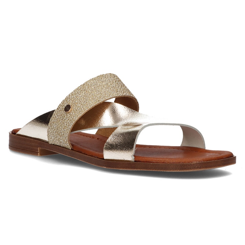 Ciabatte in pelle Filippo 40 260 oro d'oro