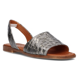 Sandali in pelle Filippo 40215 grigio