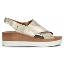 Sandali in pelle Filippo 40256 oro d'oro