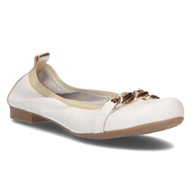 Ballerine Filippo 100 in pelle bianche bianco