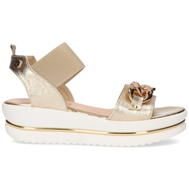 Sandali in pelle Filippo 104 oro d'oro