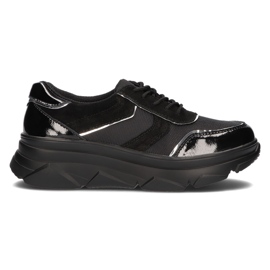 Sneakers stringate in pelle Filippo DP3178/21 Bk nere nero