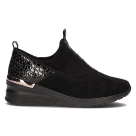 Sneakers in Pelle Filippo DP1689/21 Bk Bk Nero
