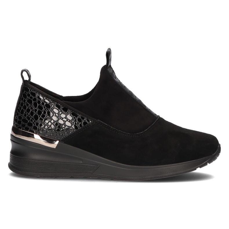 Sneakers in Pelle Filippo DP1689/21 Bk Bk Nero