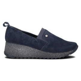 Sneakers in pelle Filippo DP1500/21 Nv blu navy