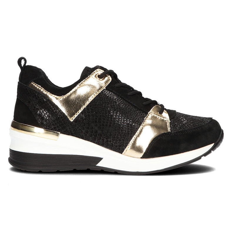 Sneakers in pelle Filippo DP3170/21 Go nero oro
