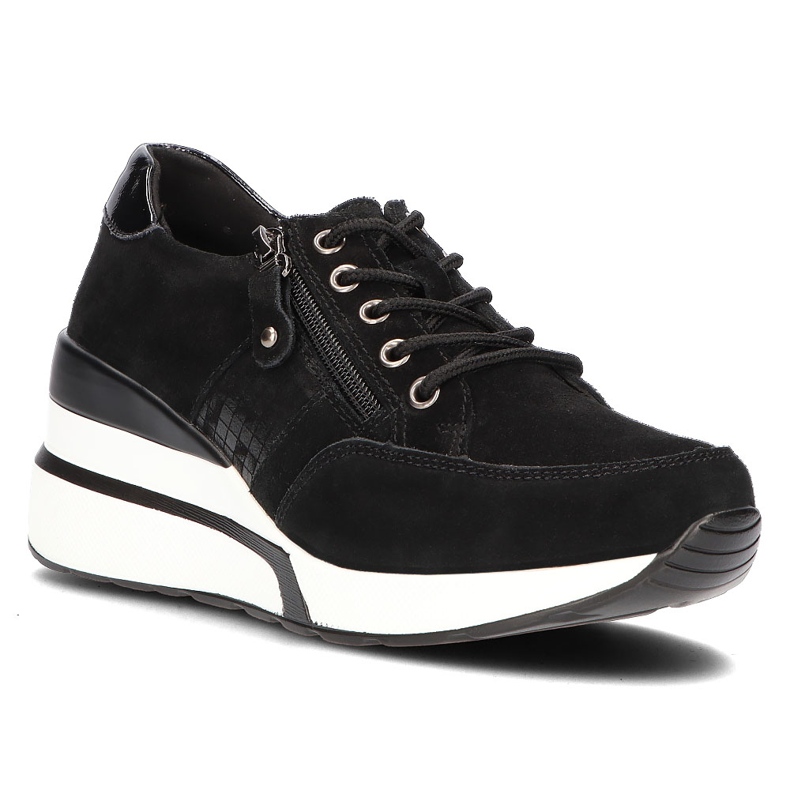 Sneakers in pelle Filippo DP3176/21 Bk nere nero