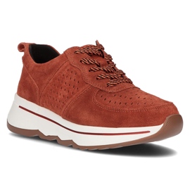 Filippo Sneakers in pelle DP3171/21 Br marrone arancia