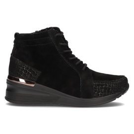 Stivali in pelle Filippo DBT1504 / 21 Bk Bk nero