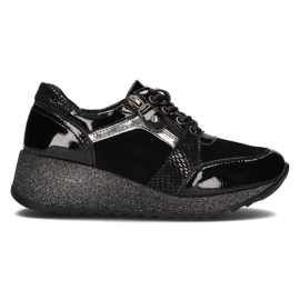 Sneakers in pelle Filippo DP3189/21 Bk nere nero